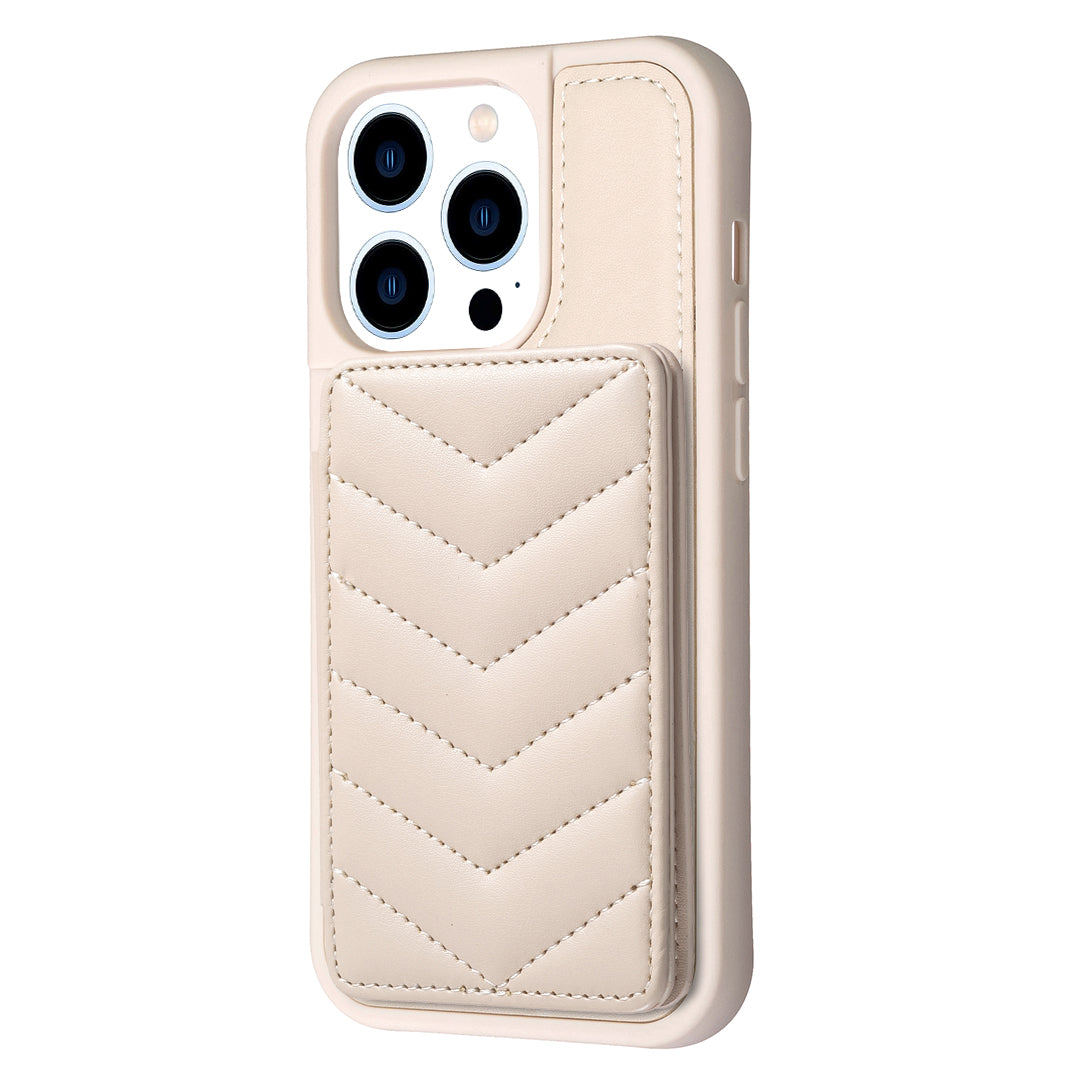 BF26 For iPhone 14 Pro Max Wave Texture TPU PU Leather Phone Case Kickstand Card Holder Phone Shell BF26 For iPhone 14 Pro Max Wave Texture TPU PU Leather Phone Case Kickstand Card Holder Phone Shell